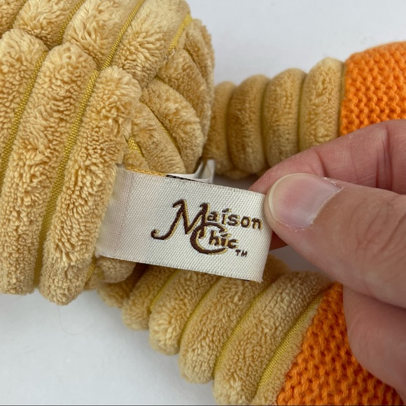 Maison Chic Yellow Orange Brown Lion Tooth Fairy Plush Stuffed Animal Toy - Picture 5 of 7